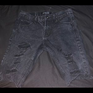 XXXRude Black Jean Shorts